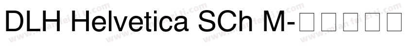 DLH Helvetica SCh M字体转换